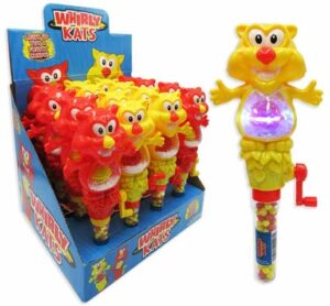 Whirly Kats Cat Light Up Toy & Candy 8" 16ct